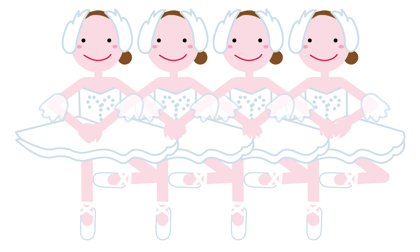 大きな白鳥と小さな白鳥／白鳥の湖